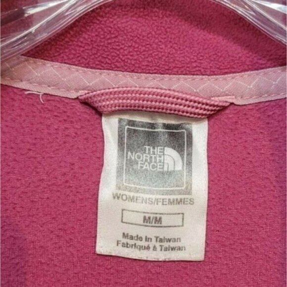 The North Face TK100 Ladies pink microfiber fleece long sleeve mock neck Medium - Picture 4 of 6